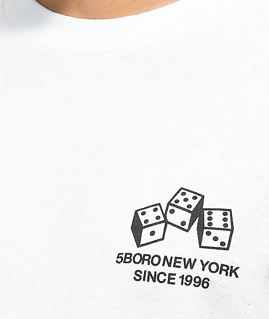 5Boro 4-5-6 Dice White T-Shirt | Zumiez