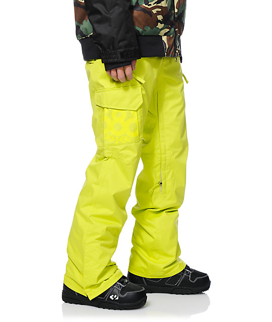 686 Mannual Data Acid Green 8K Snowboard Pants | Zumiez