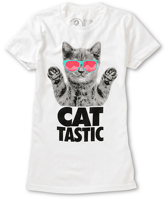 A-Lab Cat Tastic White T-Shirt | Zumiez