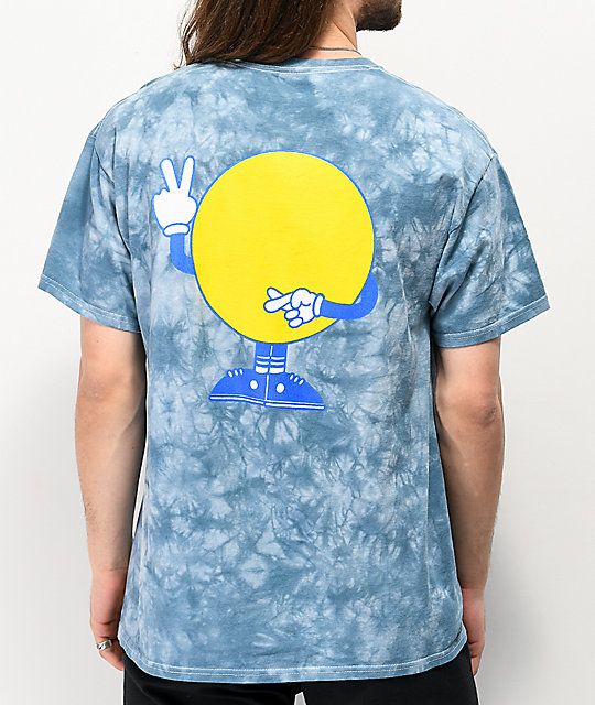 A-Lab Come In Peace Blue Wash T-Shirt | Zumiez