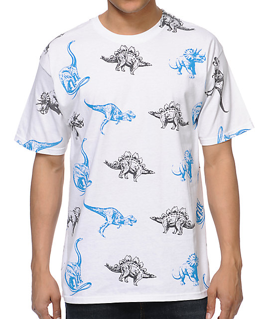 A-Lab Dino Party White T-Shirt