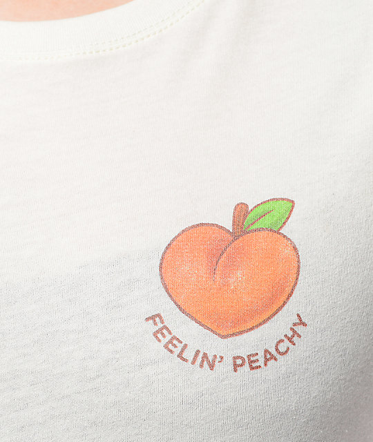 A-Lab Feelin Peachy White T-Shirt | Zumiez