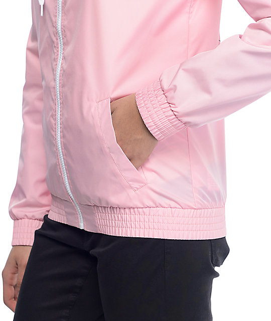 A-Lab Kenlie Aliens Light Pink Windbreaker Jacket | Zumiez