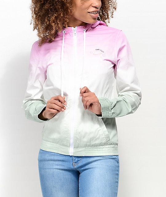 A-Lab Kenlie Pink & Mint Ombre Jacket | Zumiez