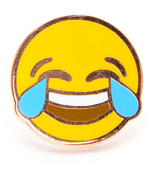 A-Lab Laughing Emoji broche | Zumiez