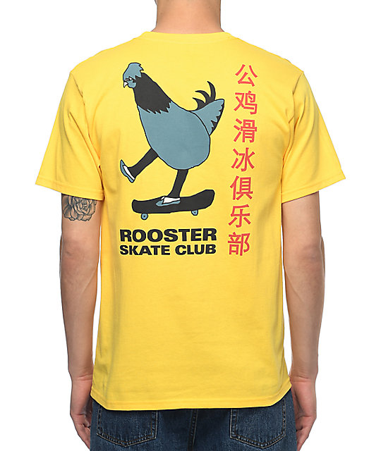 A-Lab Rooster Sk8 Club Yellow T-Shirt | Zumiez