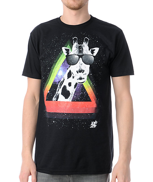 A-Lab Space Neck Black T-Shirt | Zumiez