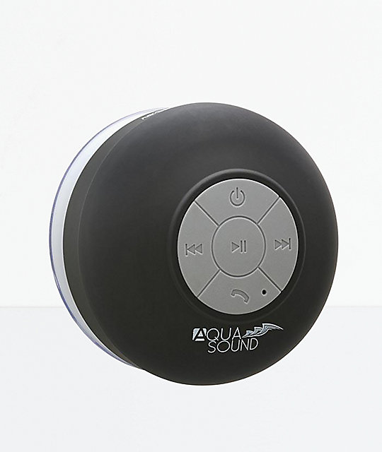 Aduro Aquasound Black Bluetooth Shower Speaker Zumiez