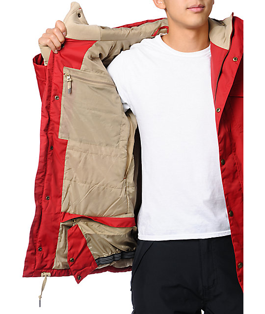 Airblaster Grumpy Crimson Red 10K Snowboard Jacket | Zumiez