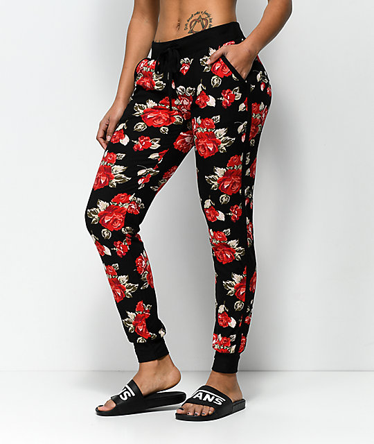 flower jogger pants