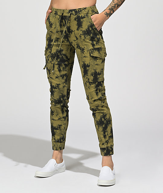 olive green cargo jogger pants