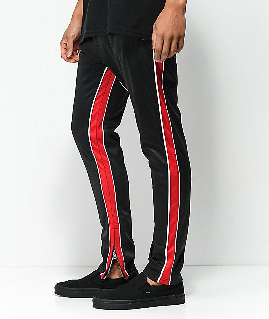 double stripe track pants mens