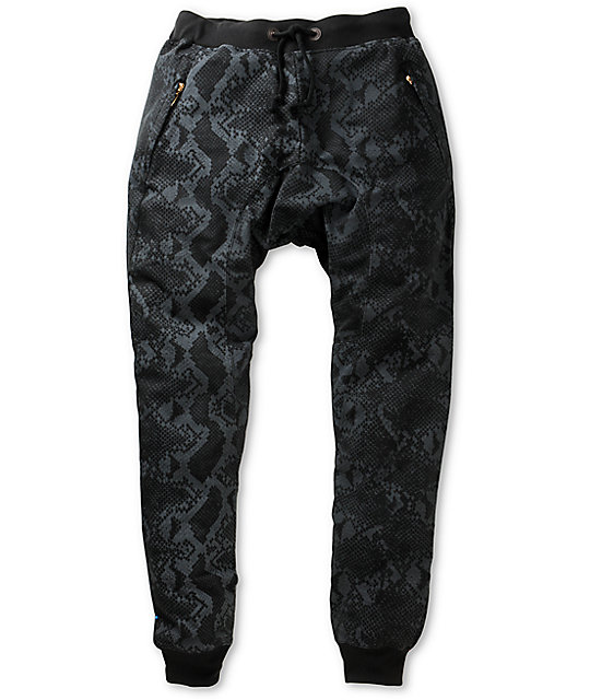 snakeskin sweatpants