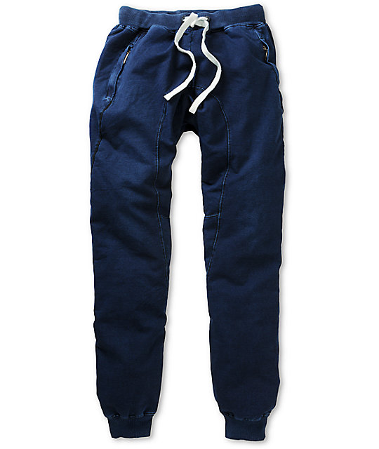 dark blue jogging pants