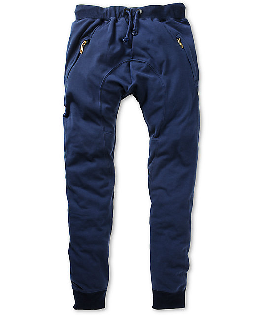 navy blue jogger sweatpants