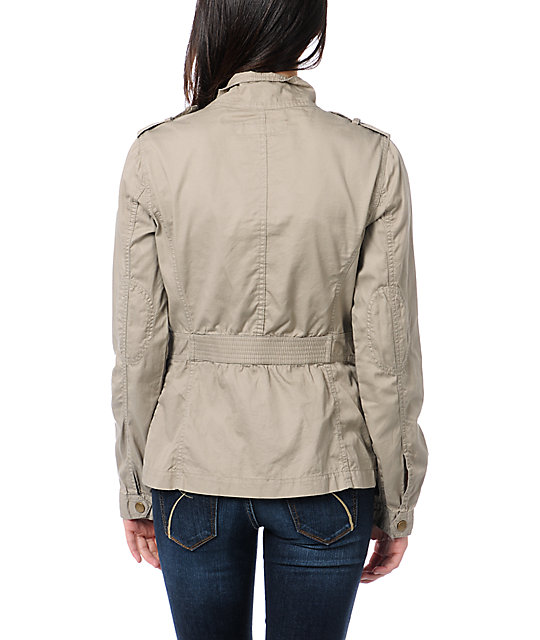 Angel Kiss Khaki Lightweight Military Jacket | Zumiez