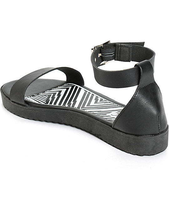 Antic Black Flatform Sandals | Zumiez