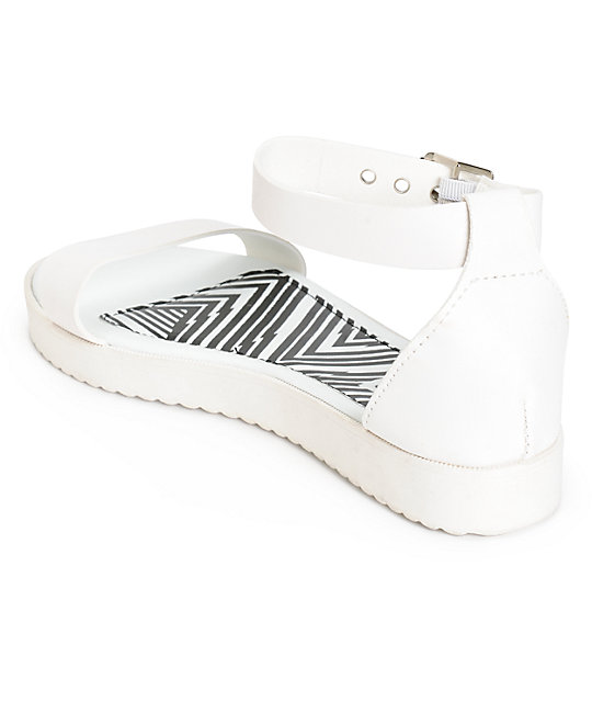 Antic White Flatform Sandals | Zumiez