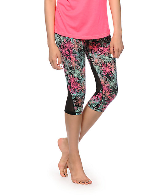 flowered capri pants