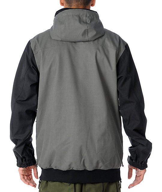 Aperture Varsity 10K Grey Mens Snowboard Jacket | Zumiez