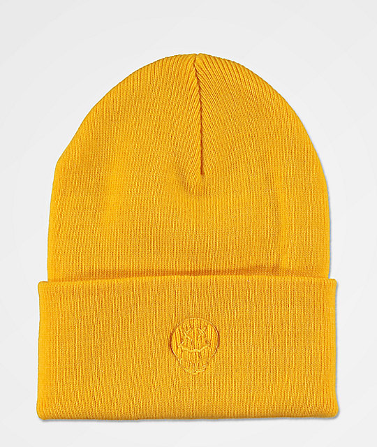 gold beanie hat