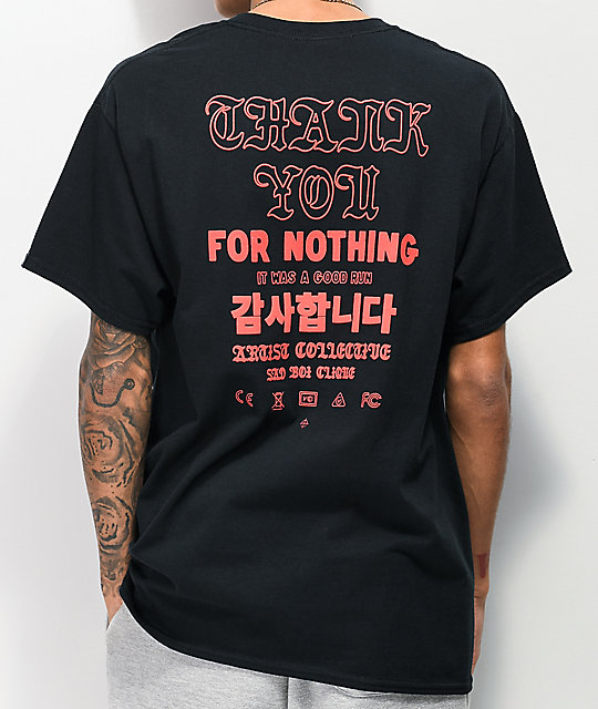 thanks for nothing t shirt