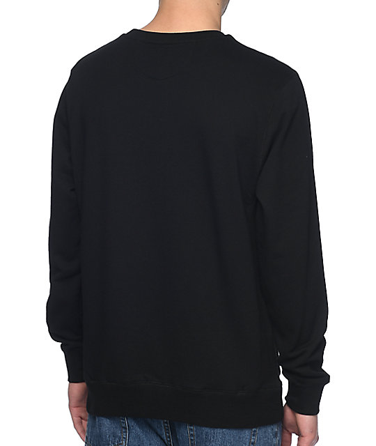 all black crew neck