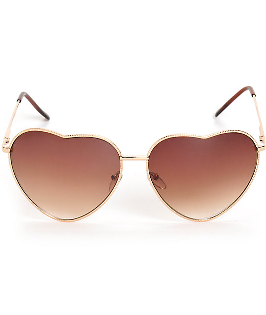 gafas en forma de corazon