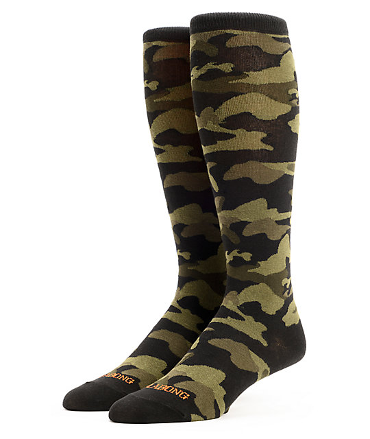 Billabong Abiding Bedford Camo Print Knee Socks at Zumiez : PDP