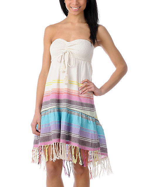 billabong strapless dress