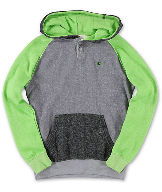 Billabong Boys Balance Green & Grey Pullover Hoodie | Zumiez