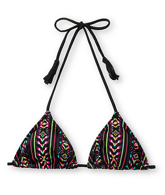 Billabong Diem Tribal Print Triangle Bikini Top | Zumiez