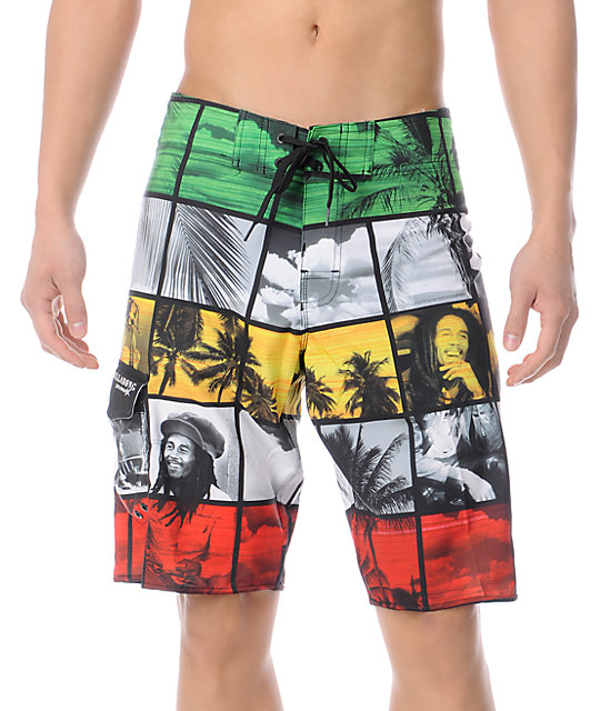 Billabong x Bob Marley Simmer Down Rasta 21 Board Shorts | Zumiez