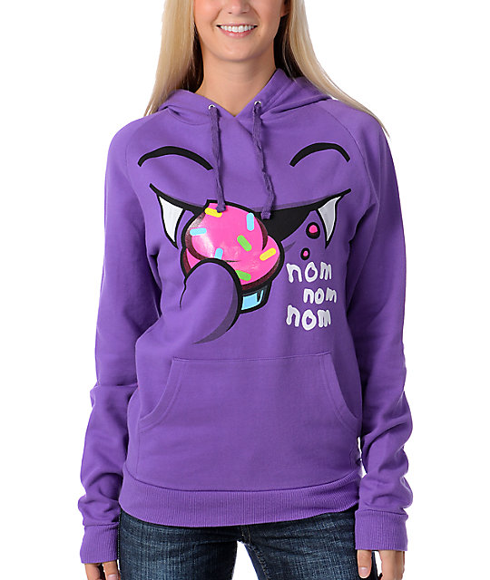 purple monster hoodie