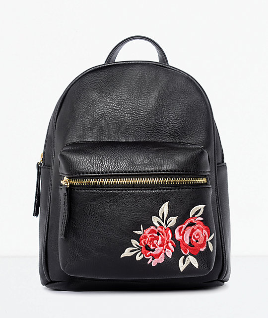 black mini backpack