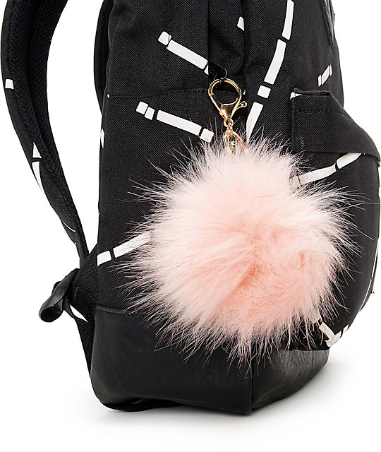 Blush Fuzzy Bag Charm | Zumiez