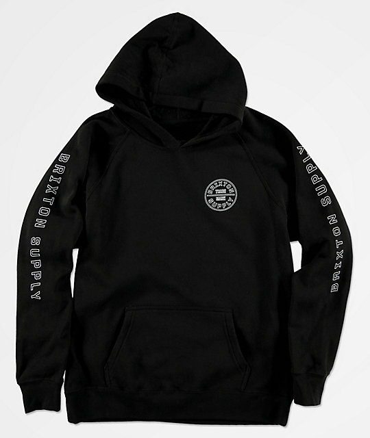 black hoodie logo