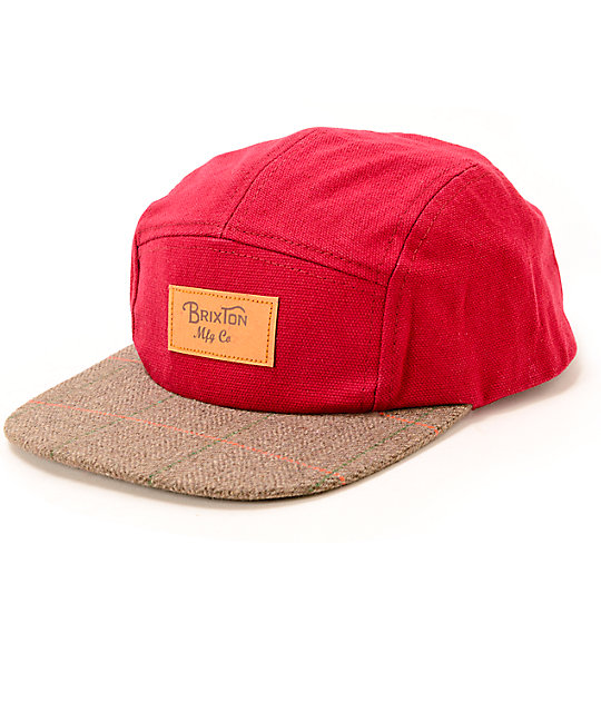 brixton five panel hat