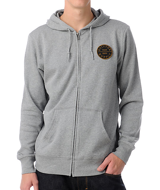 brixton zip up hoodie