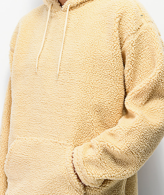 brixton grade sherpa pullover hoodie