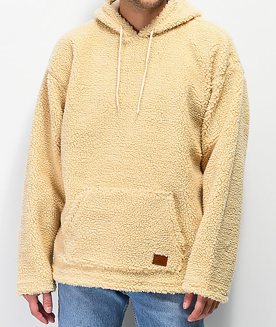 faux sherpa hoodie