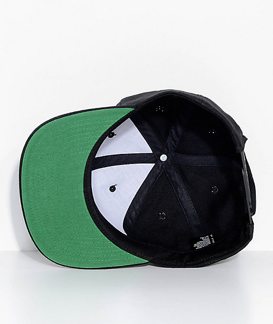 green bottom snapback hats