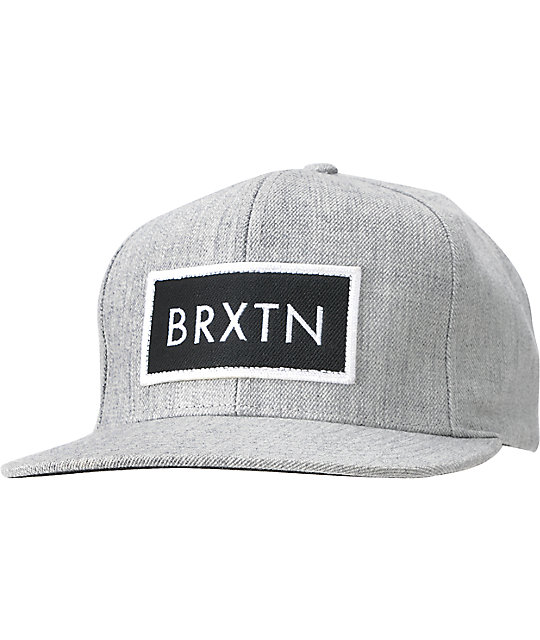 brixton grey hat