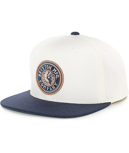 white brixton hat