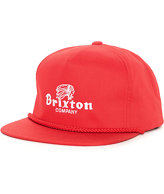 brixton red cap
