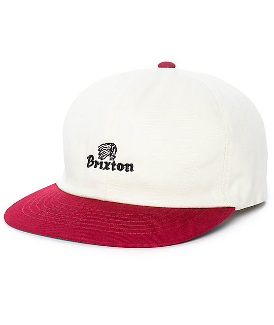 white brixton hat