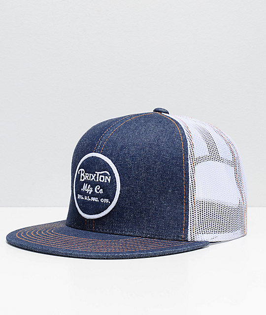 denim trucker cap