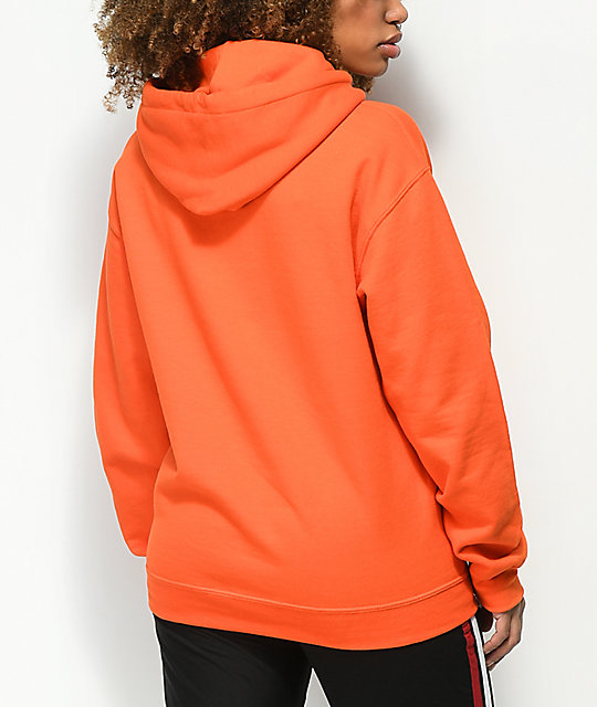 orange broke hoodie