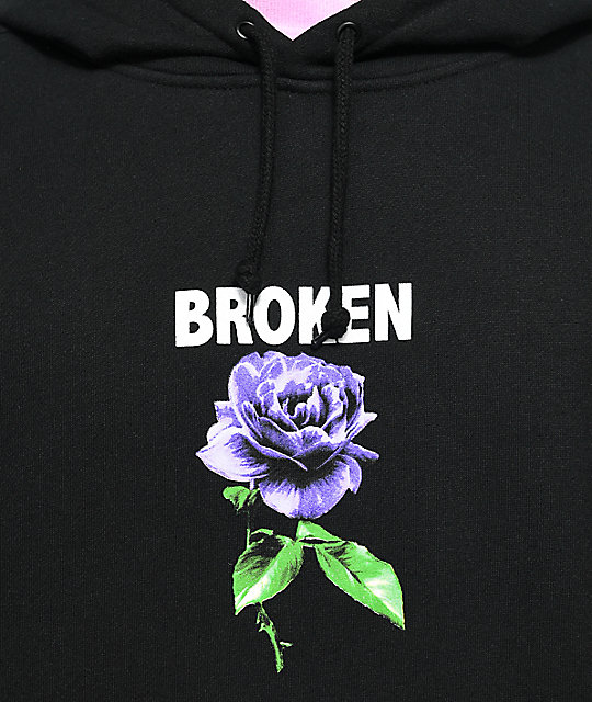 purple rose hoodie