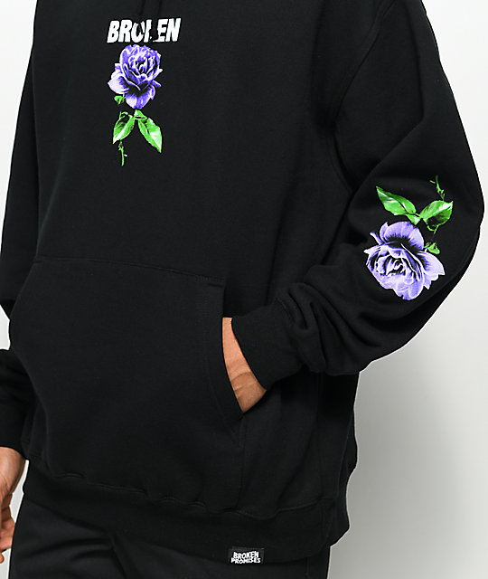 purple rose hoodie